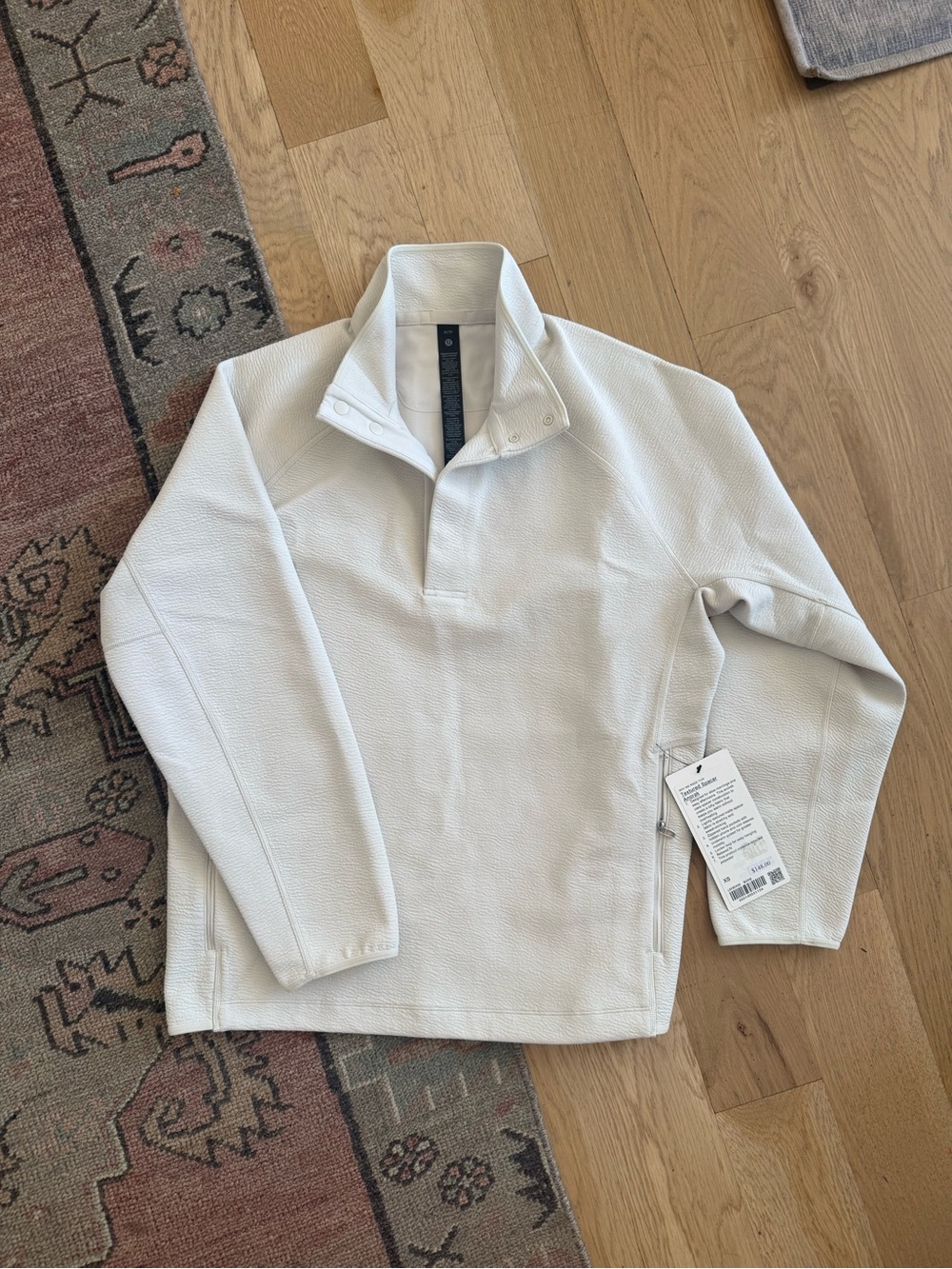 lululemon athletica Men's White Quarter‑Zip Pullover